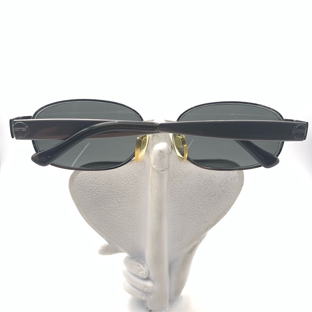 Vintage Sergio Tacchini Gunmetal Oval Sunglasses Frames ST1064-S - Picture 4 of 6